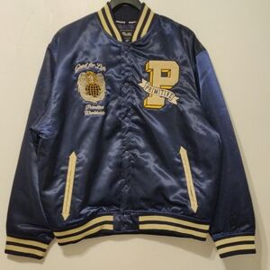 Primitive Men's Navy and Gold Varsity Jacket